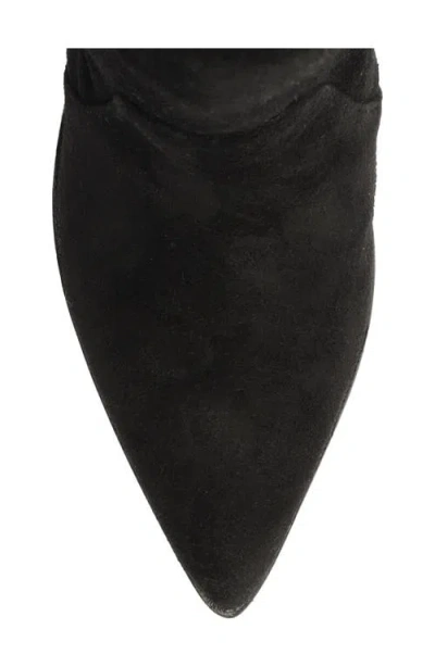 Schutz Mackie Pointed Toe Bootie In Black