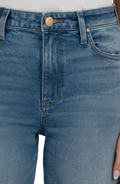 Kut From The Kloth Sienna High Rise Wide Leg In Medium Base Wash In Blue