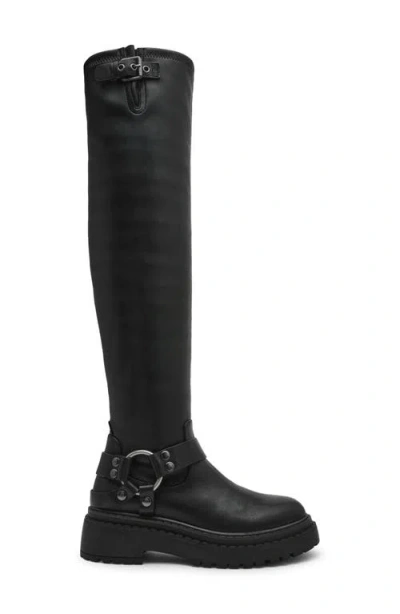 Steve Madden Eliza Over The Knee Platform Boot In Black