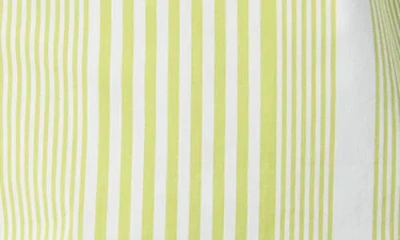 Do By Dee Ocleppo Noelle Stripe Cotton Button-up Shirt In Green