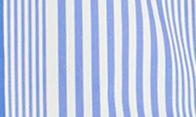 Do By Dee Ocleppo Noelle Stripe Cotton Button-up Shirt In Blue