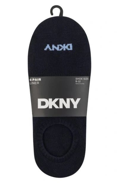 Dkny 6-pack Liner Socks In Multi