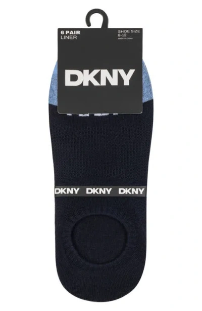 Dkny 6-pack Liner Socks In Multi