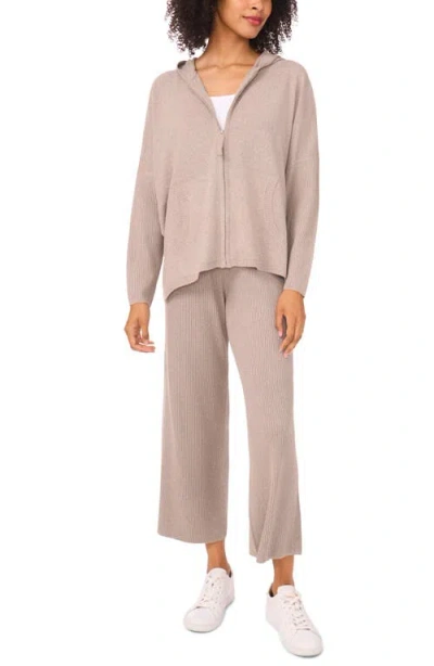 Halogen ® Rib Knit Hoodie In Gray