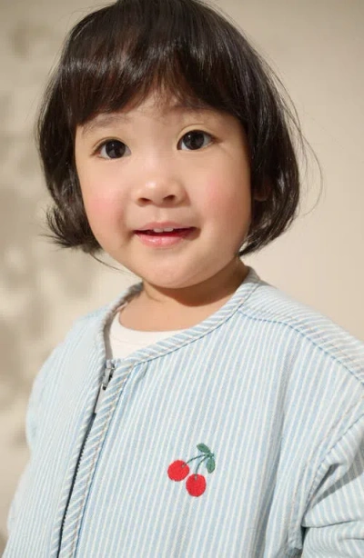 Next Kids' Ticking Stripe Jacket In Green