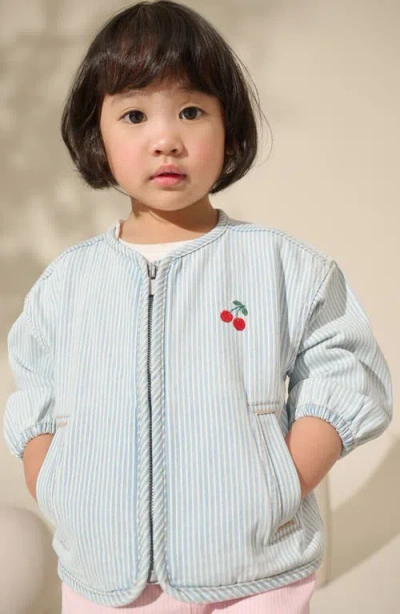 Next Kids' Ticking Stripe Jacket In Green