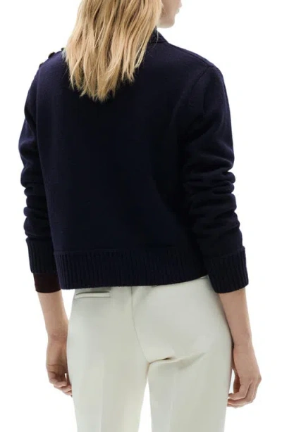 Mango Women's Jewel Buttons Knitted Sweater In Blue