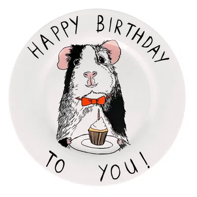 Jimbobart Happy Birthday To You Side Plate In White