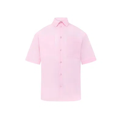 Blonde Gone Rogue Ocean Drive Mens Shirt, Upcycled Cotton, In Light Pink In Pink