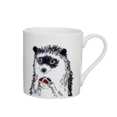 Jimbobart H  Alphabet Of Snacking Animals Mug In White