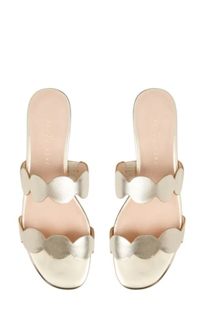 Jack Rogers Greglen Two-strap Sandal In Silver