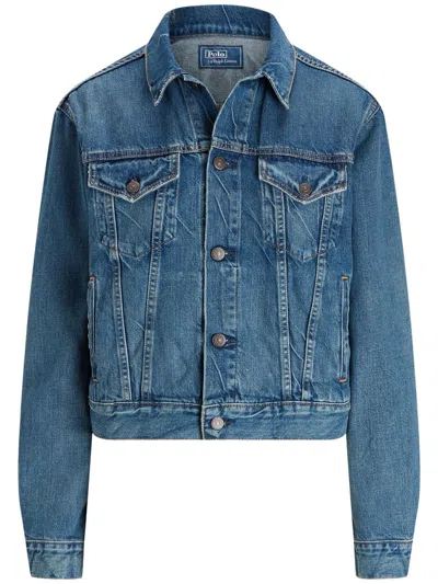 Polo Ralph Lauren Trucker Jacket Classic In Blue
