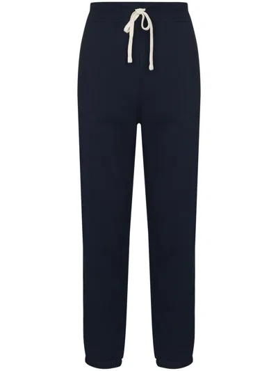 Polo Ralph Lauren Relaxed Fit Blue Trousers With Adjustable Drawstring In Blue