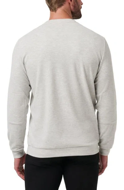 Travismathew Amenities Crew Sweater In Heather Light Grey In Neutral