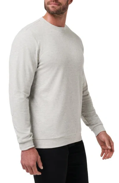 Travismathew Amenities Crew Sweater In Heather Light Grey In Neutral