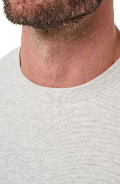 Travismathew Amenities Crew Sweater In Heather Light Grey In Neutral