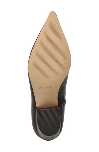 Nine West Savie Block Heel Bootie In Brown