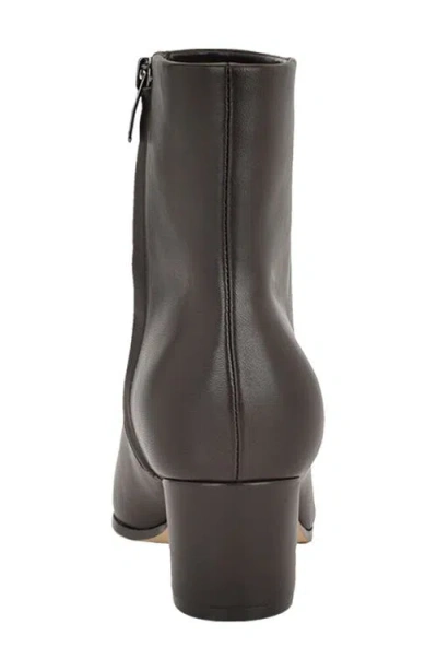 Nine West Savie Block Heel Bootie In Brown