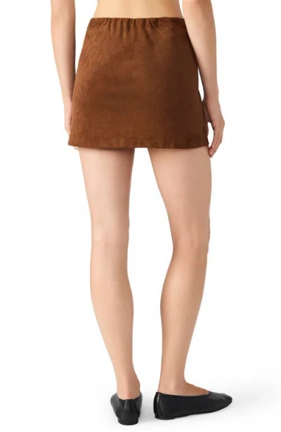 Steve Madden Cindi Faux Suede Skort In Brown
