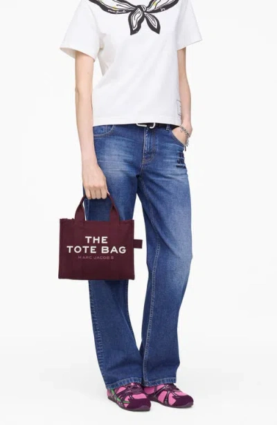 Marc Jacobs Borsa A Mano The Canvas Small Tote Bag Dark Plum In Burgundy