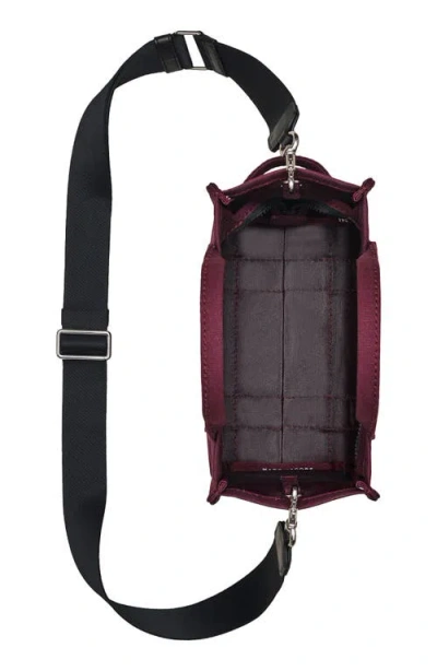 Marc Jacobs Borsa A Mano The Canvas Small Tote Bag Dark Plum In Burgundy