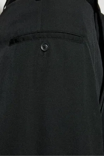 Yohji Yamamoto Wool Hakama Wide-leg Trousers In Black