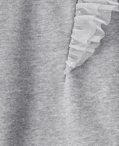 Carter's Toddler Girls Snowflake Print Long-sleeve T-shirt And Pants, 2-piece Set In Gray