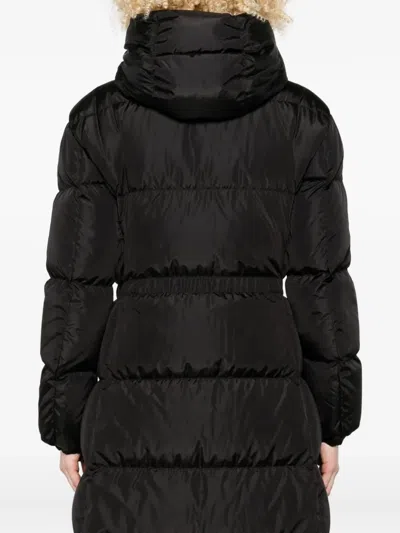 Moncler Hooded Quilted Jacket In Black