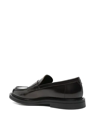 经典皮质乐福鞋