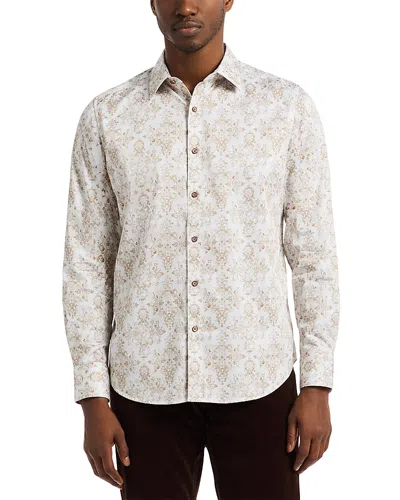 Robert Graham Delancey Damask Print Stretch Cotton Button-up Shirt In Pattern