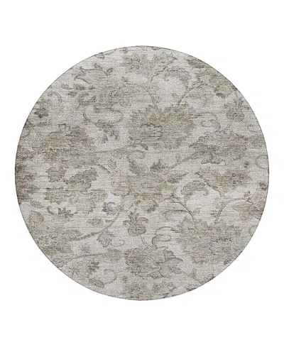 Dalyn Rug Company Silk Road Sr2 Round Area Rug, 8'0x8'0 In Gray