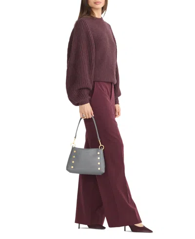 Hammitt Bryant Small Leather Shoulder Crossbody Bag In Gray