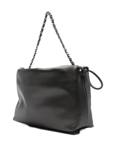 搭链皮质手提包