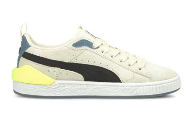 Puma Suede Bloc Lfkids Beige Casual Sneakers Beige In White