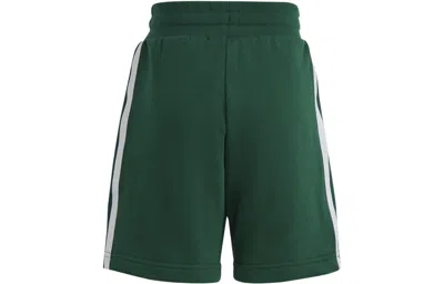 Adidas Originals (ps) Adidas Adicolor Shorts And Tee Set 'white Dark Green' In Multi