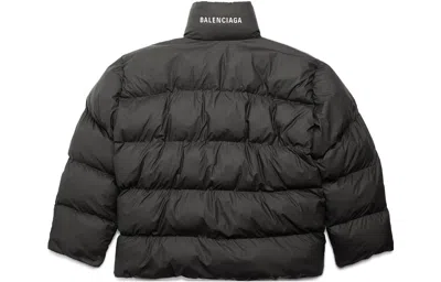Balenciaga Nylon Puffer Jacket In Black