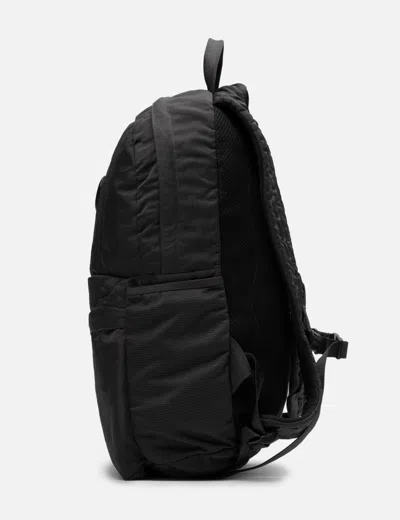 C.p. Company Navy Nylon B Lens Backpack In Black