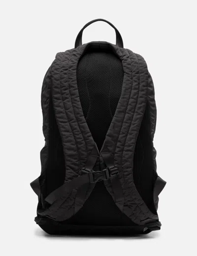 C.p. Company Navy Nylon B Lens Backpack In Black