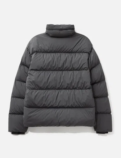 C.p. Company Nycra-r Hooded Down Jacket In Gray
