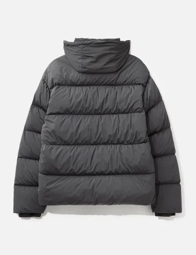 C.p. Company Nycra-r Hooded Down Jacket In Gray
