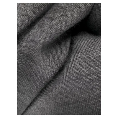 Brunello Cucinelli Ribbed Crew Neck Sweater With Long Sleeves In Gray