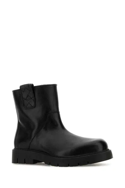 Bottega Veneta Haddock Ankle Boots In Black