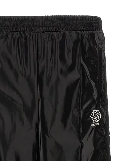 Doublet Laminate Track Pants In Black