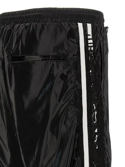 Doublet Laminate Track Pants In Black