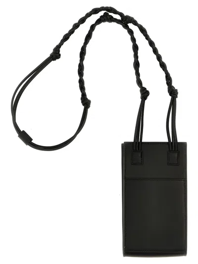 Jil Sander Men Tangle Bag For Smartphone In Black