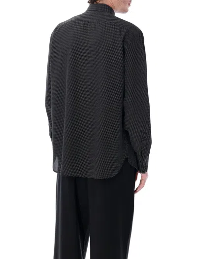 Saint Laurent Silk Shirt In Black