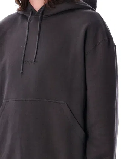 Saint Laurent Organic Cotton Sweatshirt With Frontal Logo Embroidery In Black