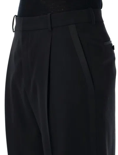 Saint Laurent Smoking Trousers In Black