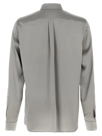 Dolce & Gabbana Grey Long Sleeve Shirt In Gray