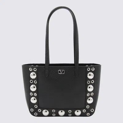 Valentino Nellcote Studded Leather Mini Tote Bag In Black